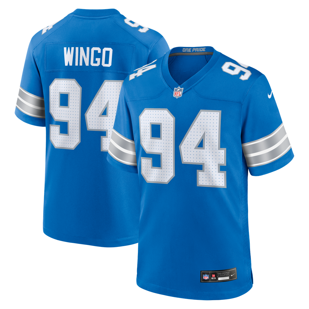 Mekhi Wingo Detroit Lions Game Jersey - Blue