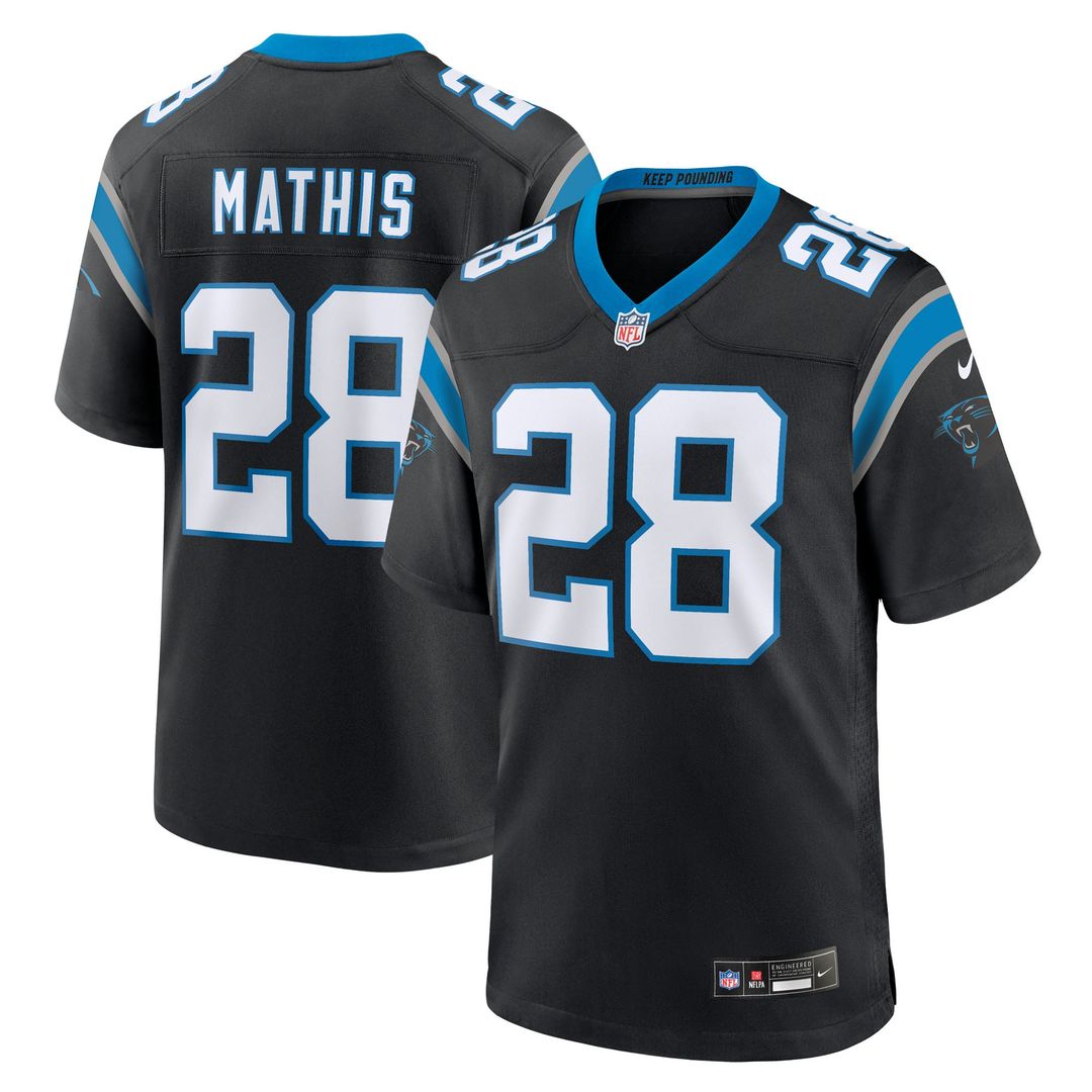 Damarri Mathis Carolina Panthers Game Jersey - Black