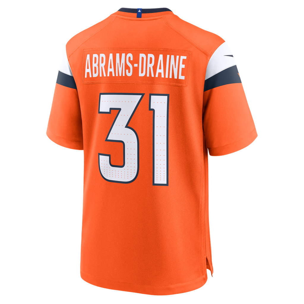 Kris Abrams-Draine Denver Broncos Game Jersey - Orange