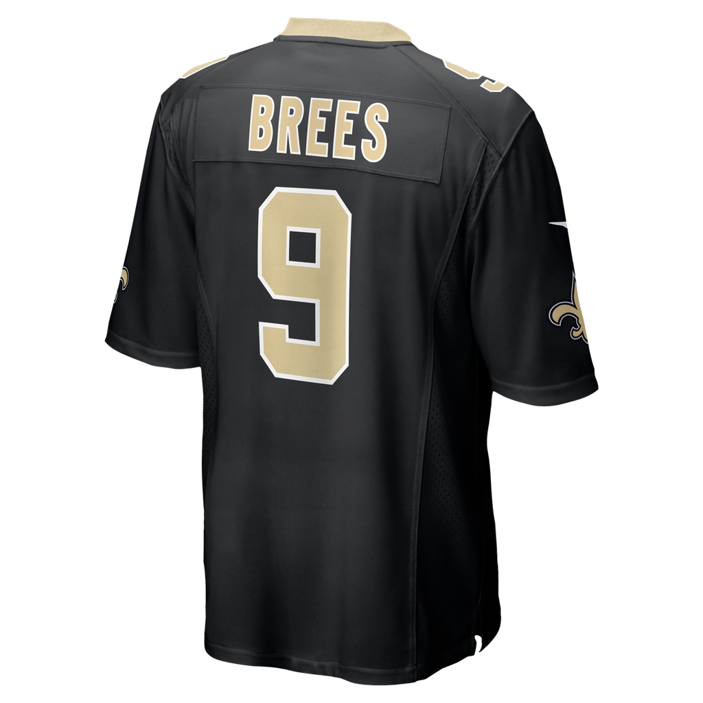 Drew Brees New Orleans Saints Game Jersey - Black