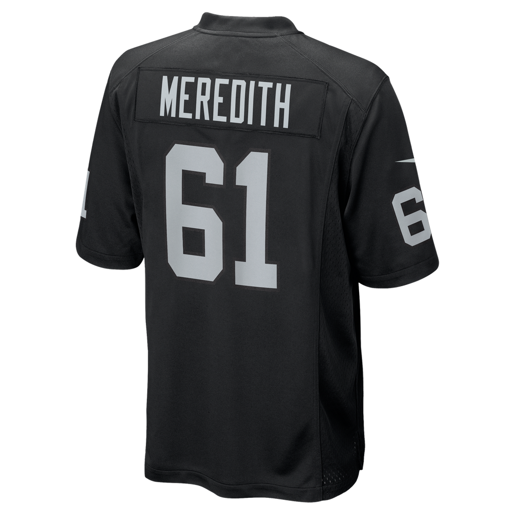 Jordan Meredith Las Vegas Raiders Game Jersey - Black