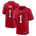 Number 1 Dad Tampa Bay Buccaneers Game Jersey - Red