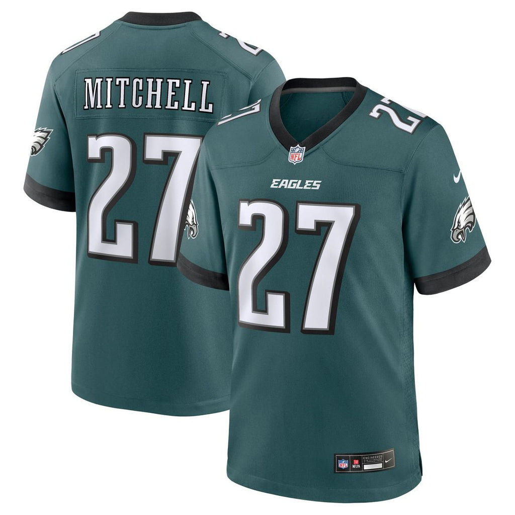 Quinyon Mitchell Philadelphia Eagles Game Jersey - Midnight Green