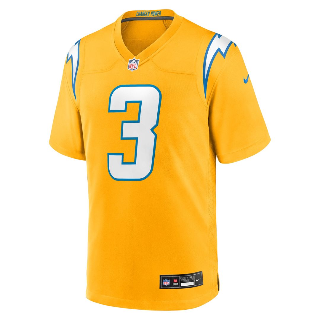 Derwin James Jr. Los Angeles Chargers Alternate Charger Power Game Jersey - Gold