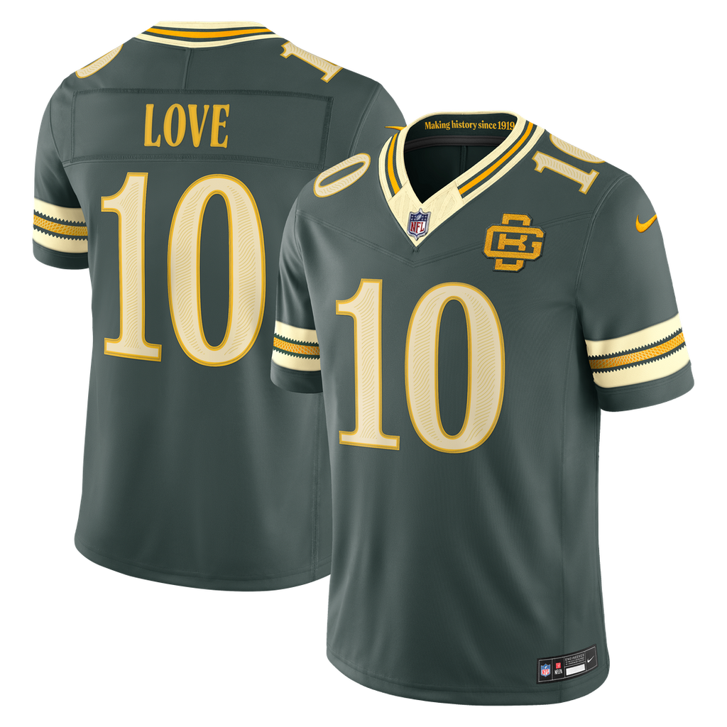 Jordan Love Green Bay Packers 2026 Rivalries Collection Stitched Limited Jersey - Green