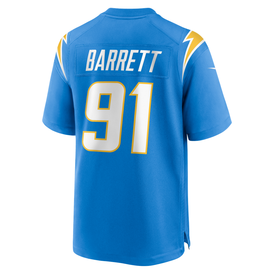 Nick Barrett Los Angeles Chargers Game Jersey - Powder Blue