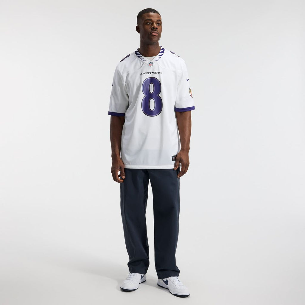 Lamar Jackson Baltimore Ravens Game Jersey - White