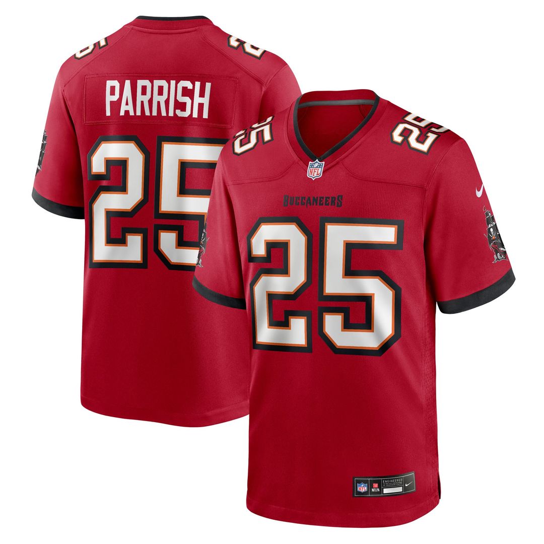 Jacob Parrish Tampa Bay Buccaneers Game Jersey - Red