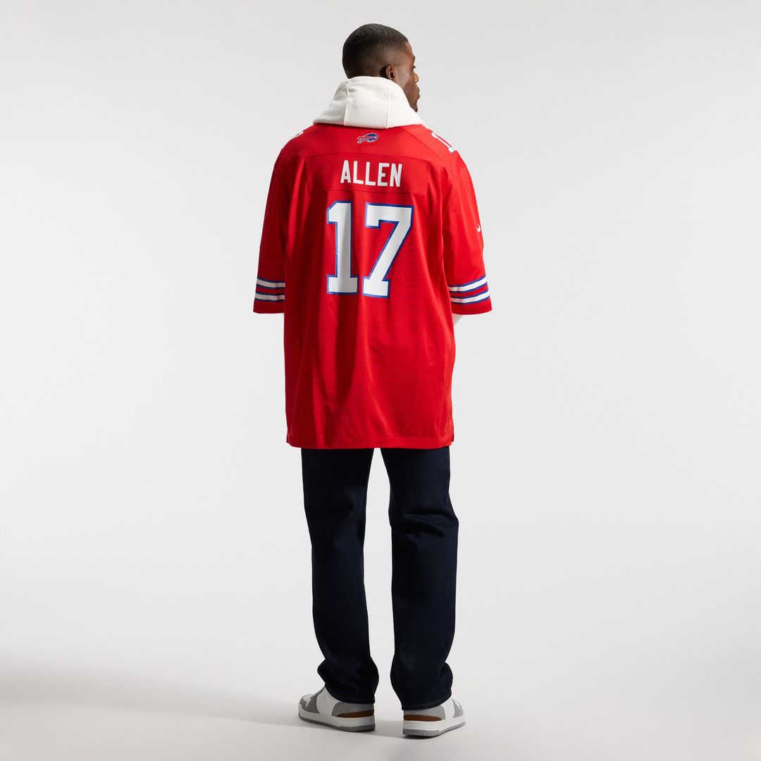 Josh Allen Buffalo Bills White Game Jersey - White