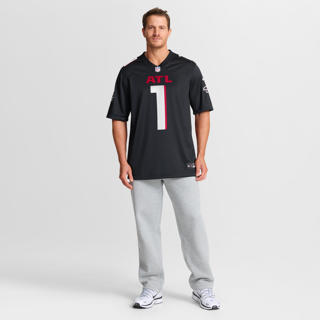Number 1 Groom Atlanta Falcons Game Jersey - Black