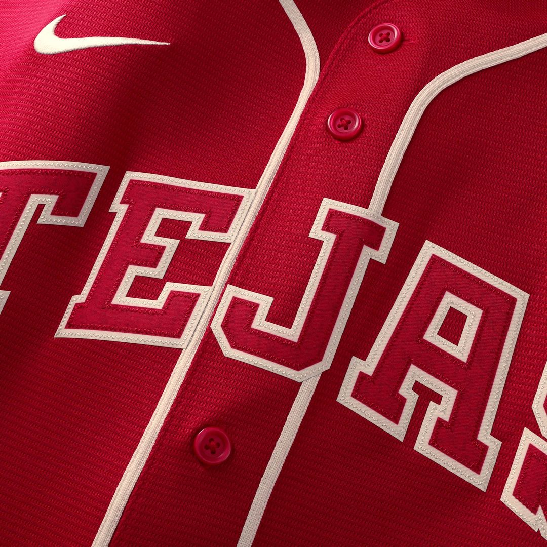 Texas Rangers Jacob deGrom Nike Red 2026 City Connect Stadium Jersey