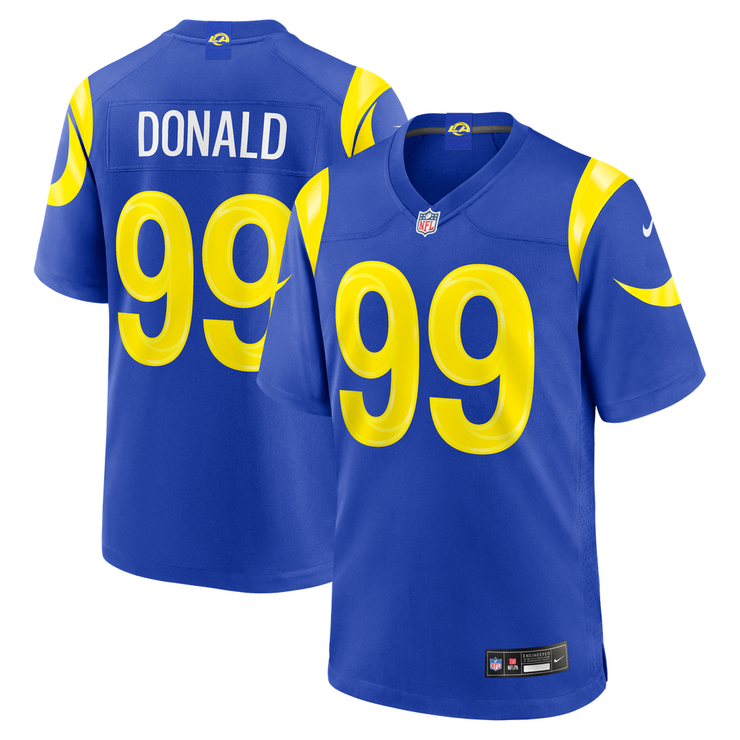Aaron Donald Los Angeles Rams Game Jersey - Royal Blue
