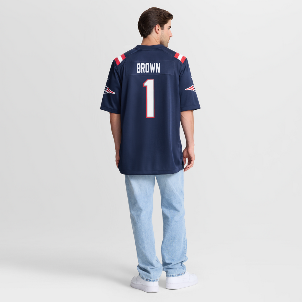 A.J. Brown New England Patriots Game Jersey - Red