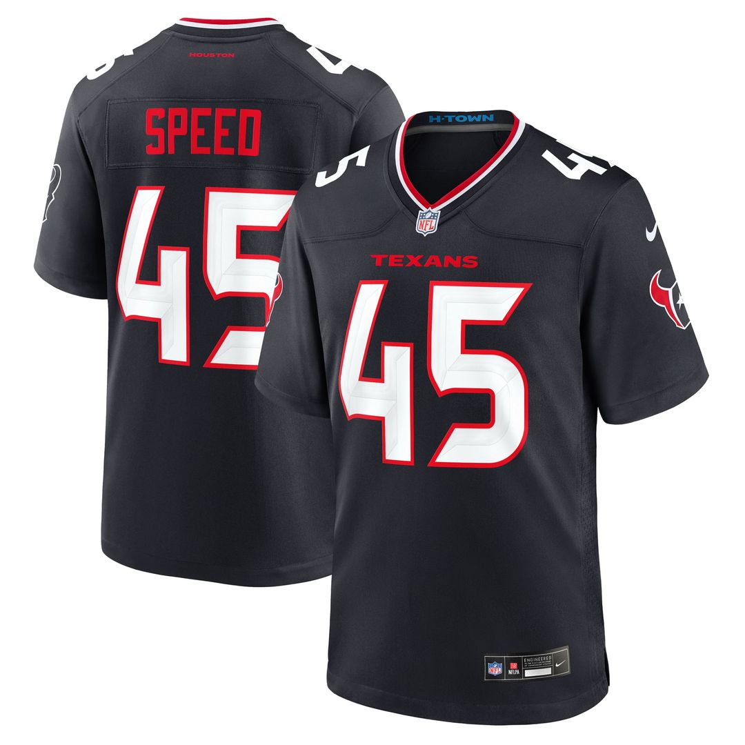 E.J. Speed Houston Texans Game Jersey - Navy