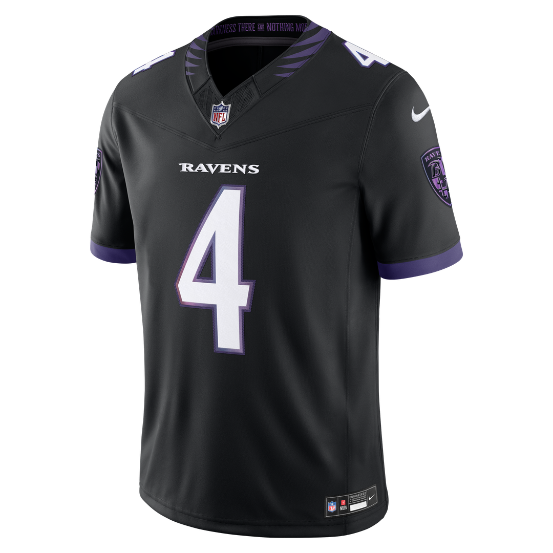 Zay Flowers Baltimore Ravens Vapor F.U.S.E. Stitched Limited Jersey - Purple