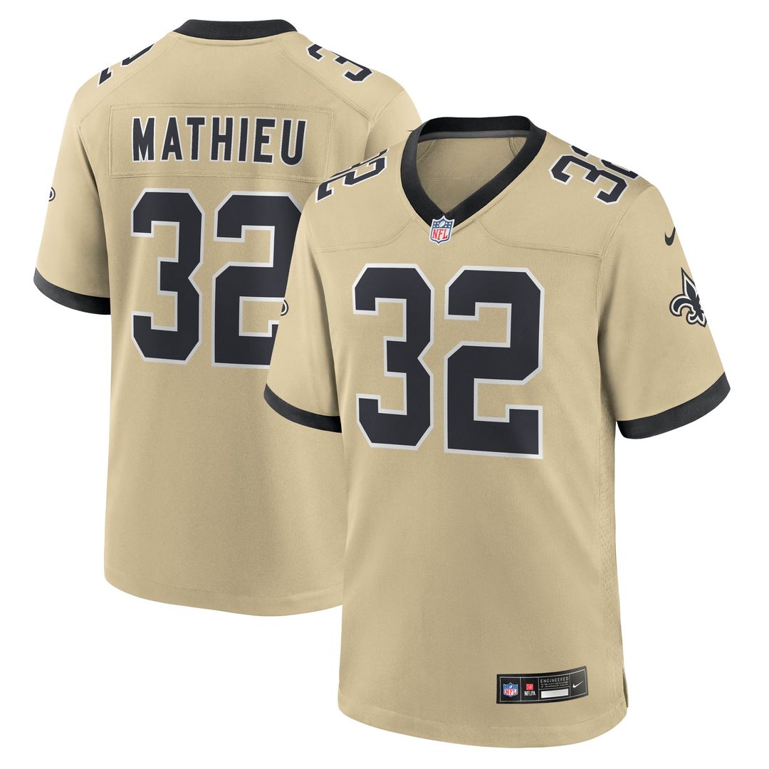 Tyrann Mathieu New Orleans Saints Gameday Golds Alternate Game Jersey - Gold