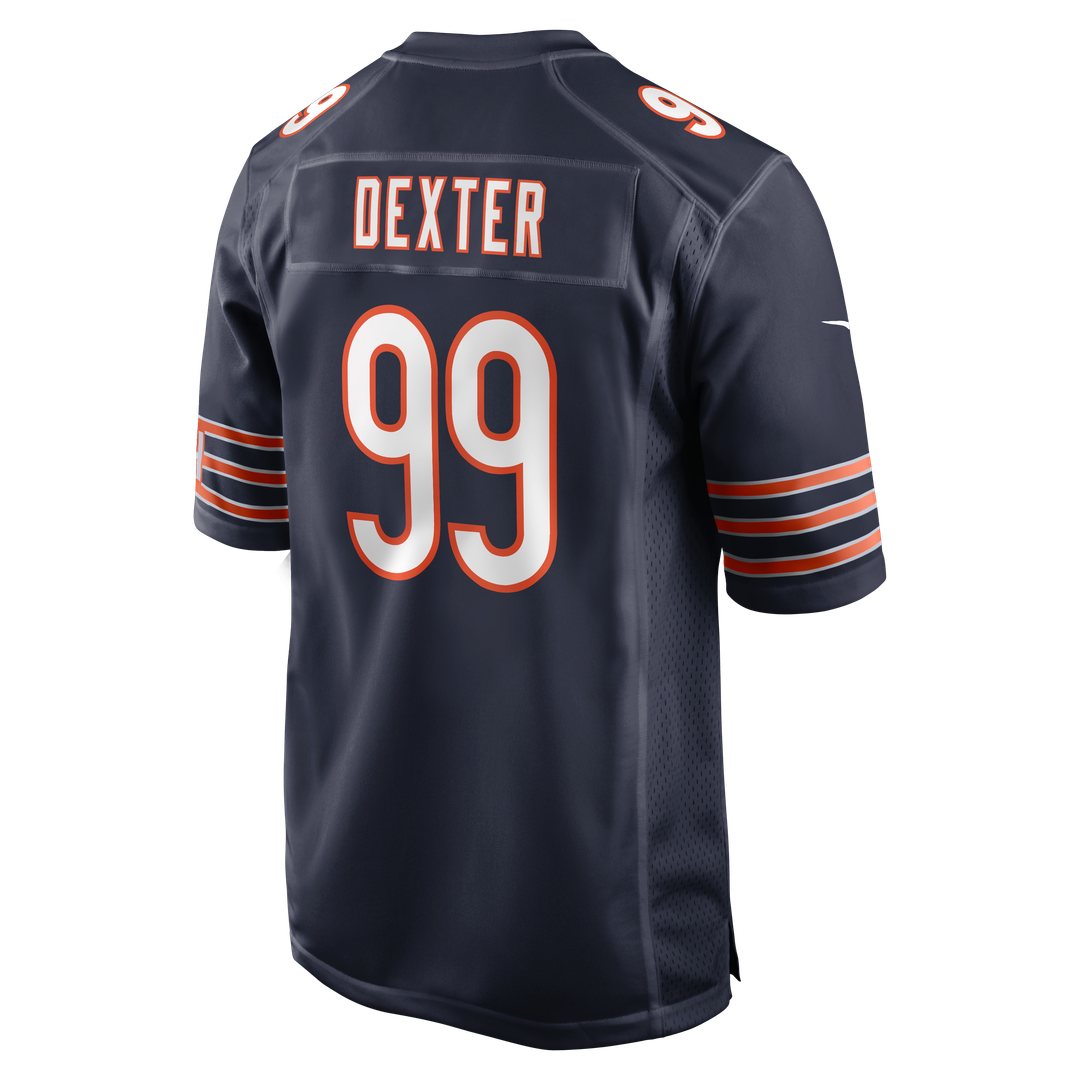 Gervon Dexter Sr Chicago Bears Game Jersey - Navy