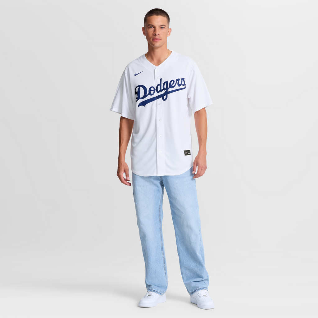 Los Angeles Dodgers Teoscar Hernández Nike White Home Replica Jersey
