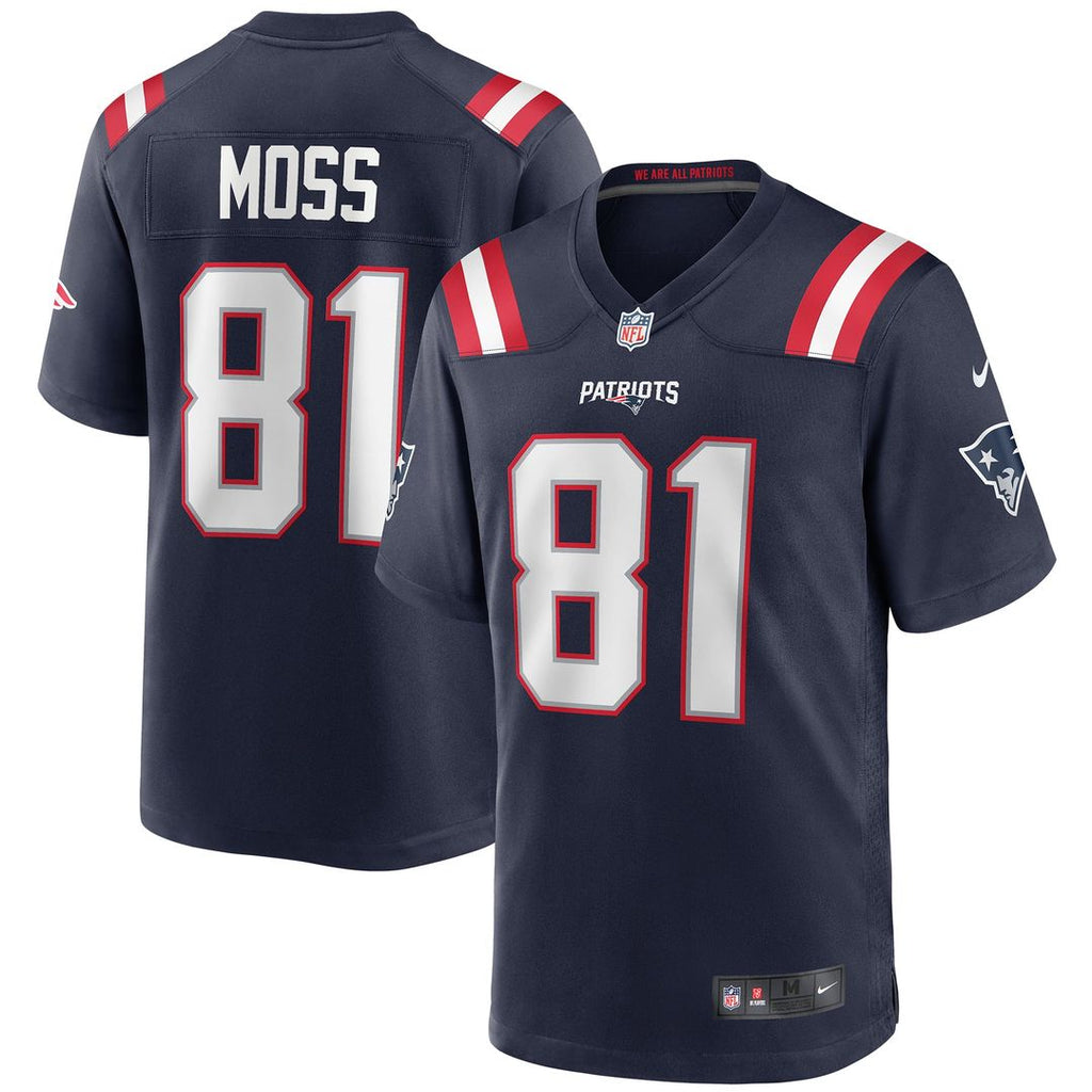 Randy Moss New England Patriots Game Jersey - Navy