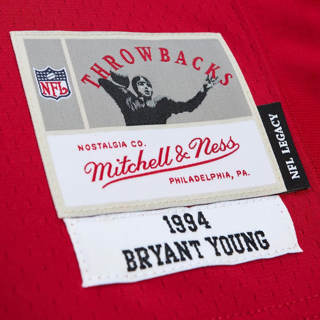 Bryant Young San Francisco 49ers Legacy Replica Jersey - Scarlet