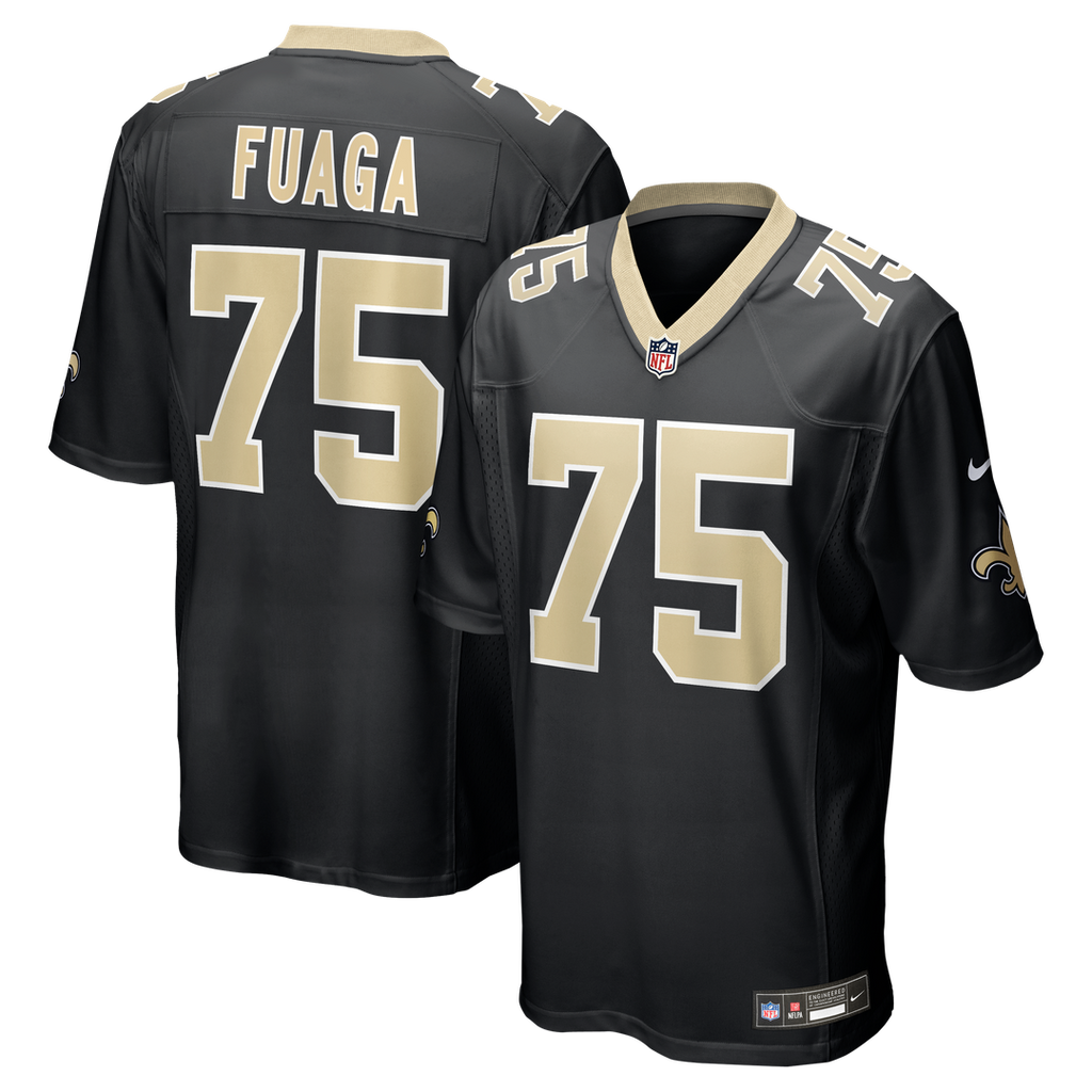 Taliese Fuaga New Orleans Saints Game Jersey - Black