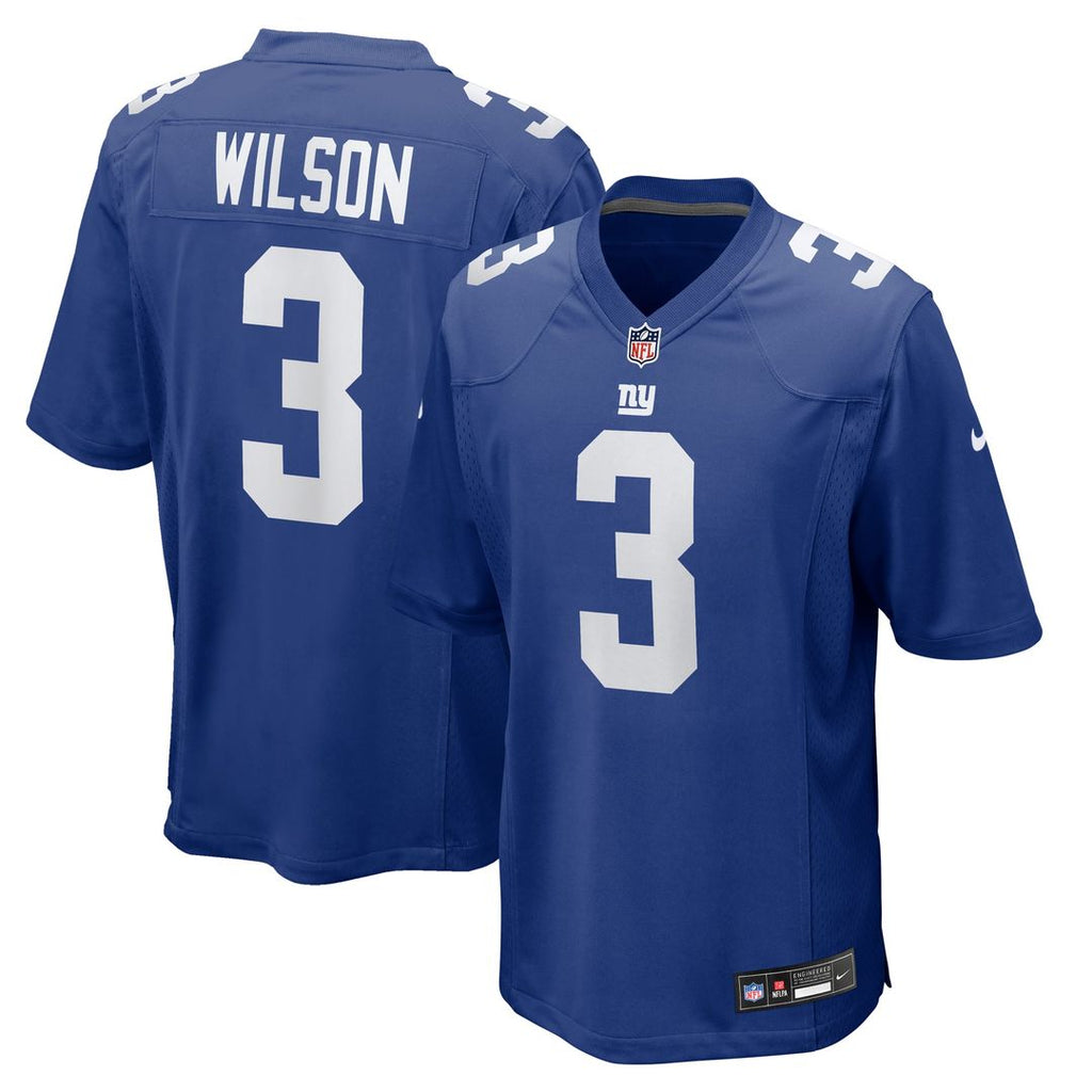 Russell Wilson New York Giants Game Jersey - Royal Blue