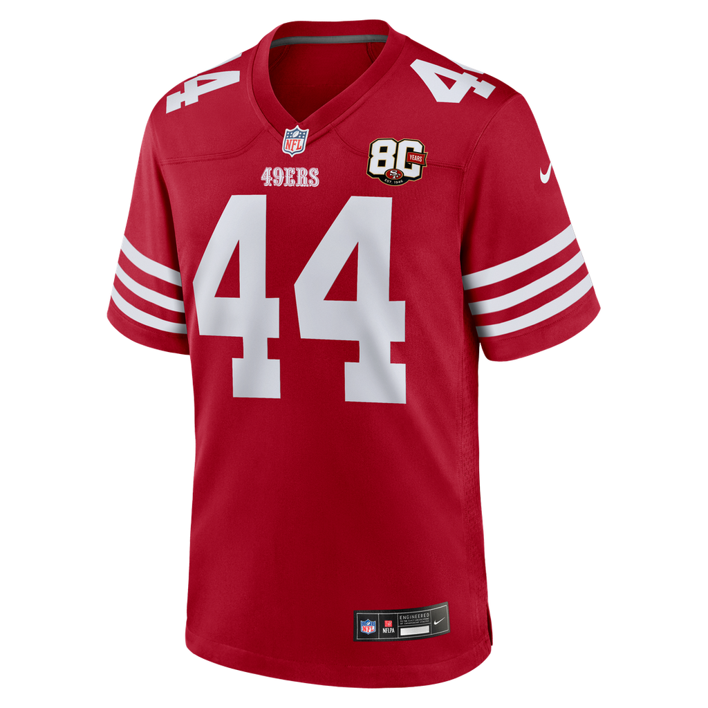 Kyle Juszczyk San Francisco 49ers 80th Anniversary Game Jersey - Scarlet