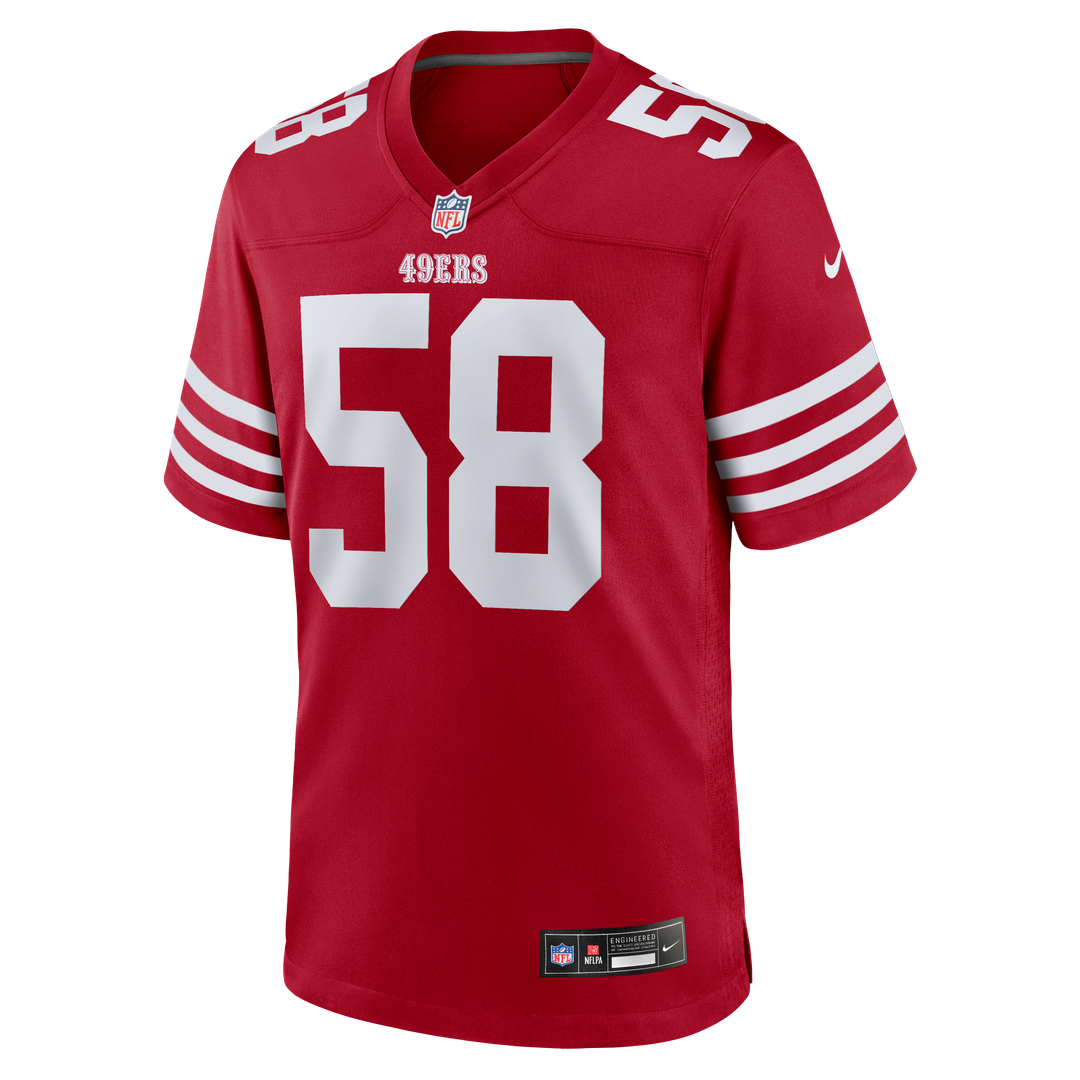 Jarrett Patterson San Francisco 49ers Game Jersey - Scarlet