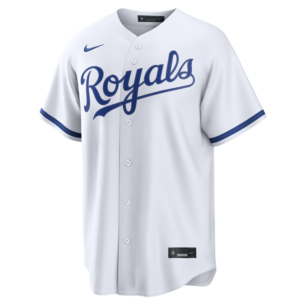Kansas City Royals Bobby Witt Jr. Nike White Home Replica Jersey