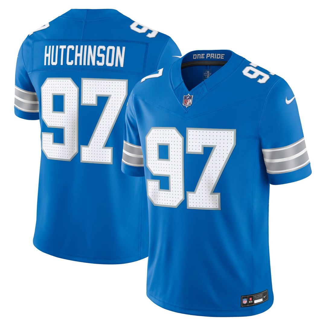 Aidan Hutchinson Detroit Lions Vapor F.U.S.E. Stitched Limited Jersey - White