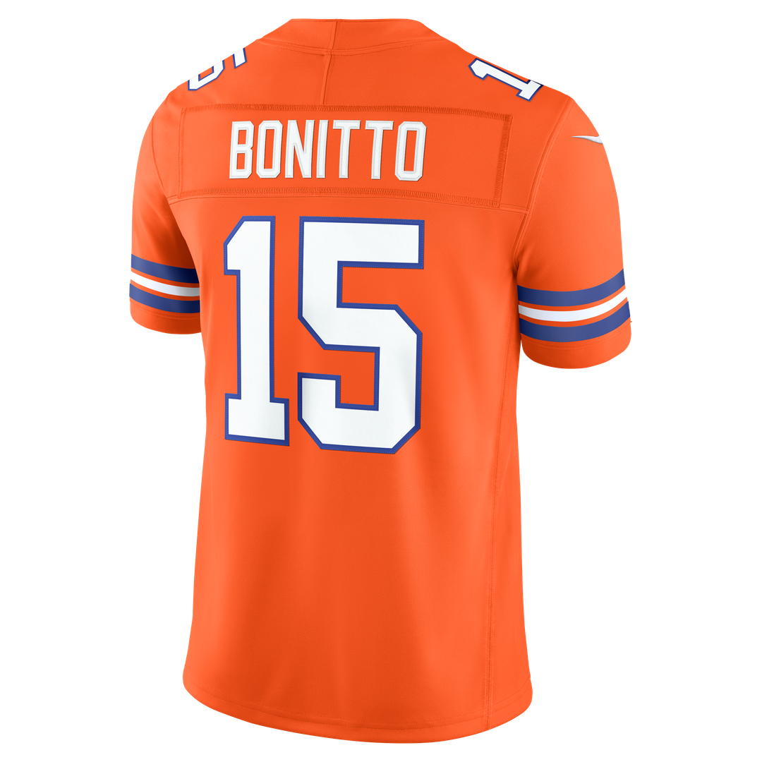 Nik Bonitto Denver Broncos Alternate Mile High Collection 1977 Throwback Vapor F.U.S.E. Stitched Limited Jersey - Orange
