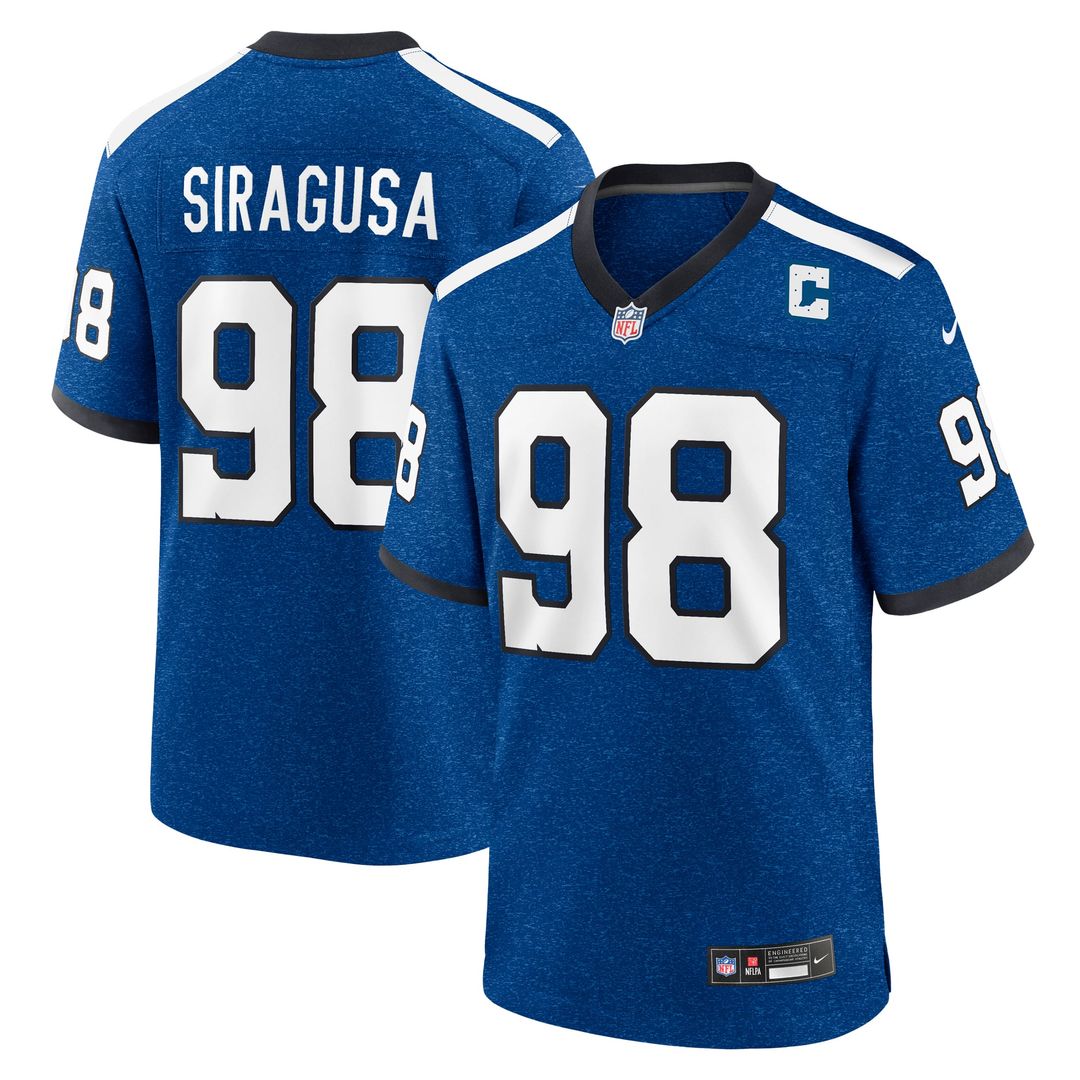 Tony Siragusa Indianapolis Colts Game Jersey - Royal Blue