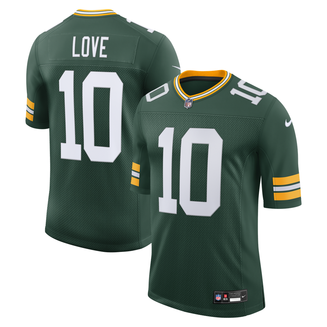 Jordan Love Green Bay Packers Vapor Untouchable Stitched Limited Jersey - Green