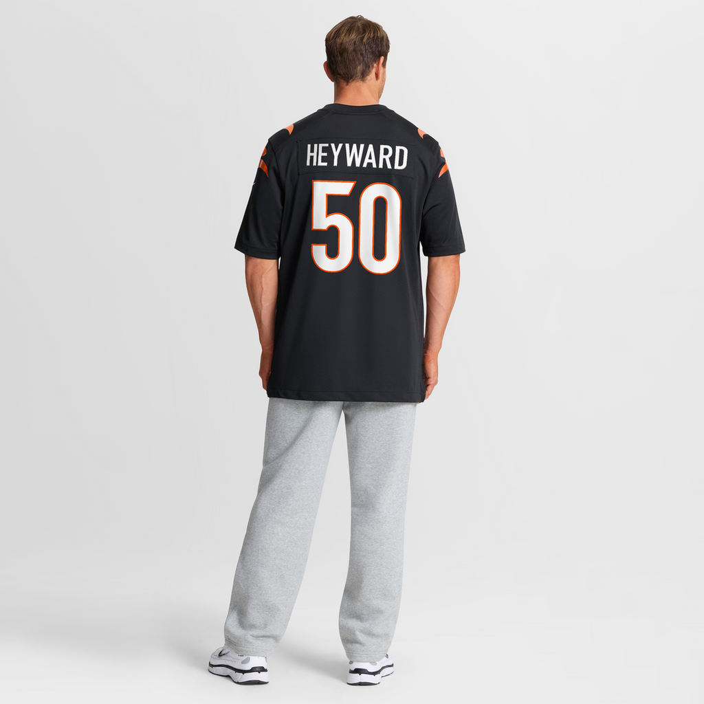 Shaka Heyward Cincinnati Bengals Game Jersey - Black