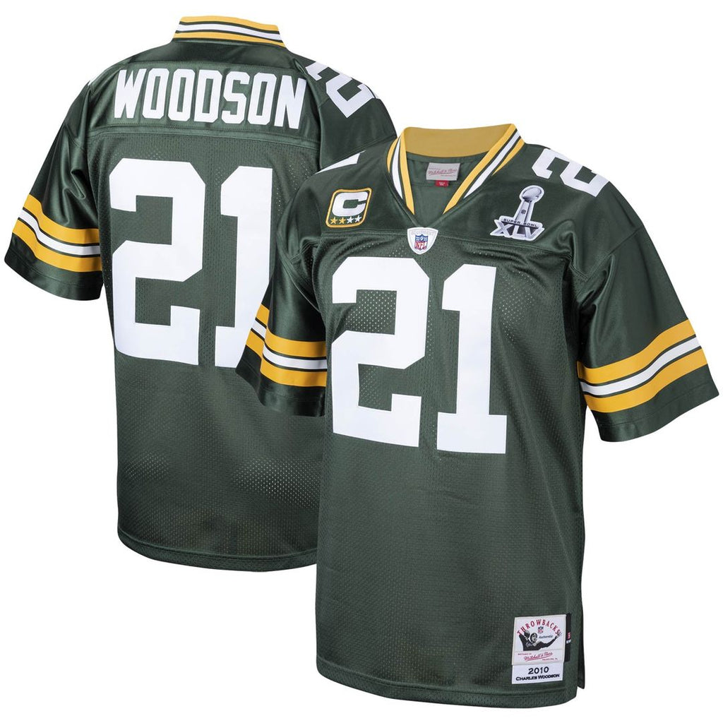 Charles Woodson Green Bay Packers 2010 Authentic Throwback Jersey - Green