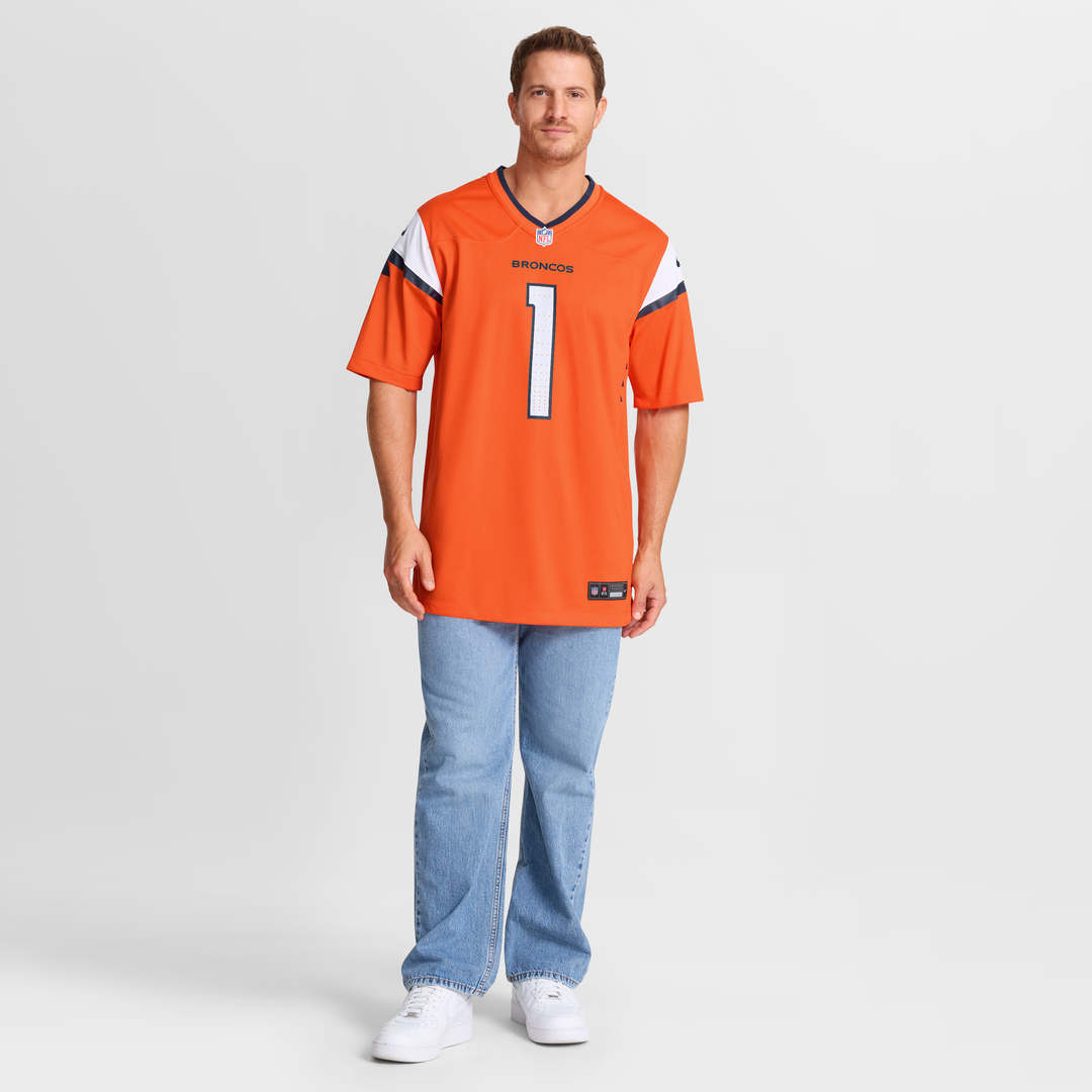 Evan Engram Denver Broncos Game Jersey - Orange