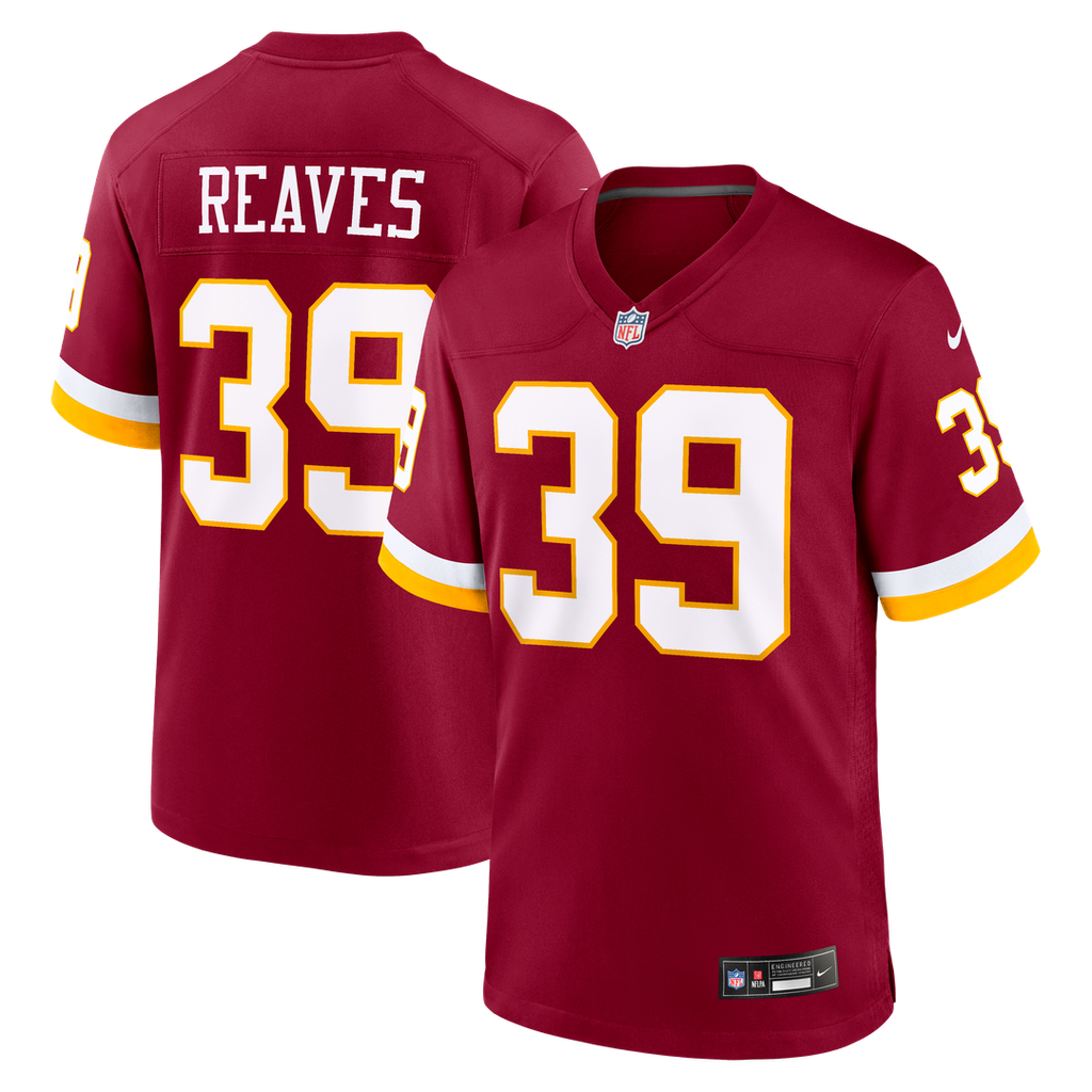 Jeremy Reaves Washington Commanders Game Jersey - Burgundy