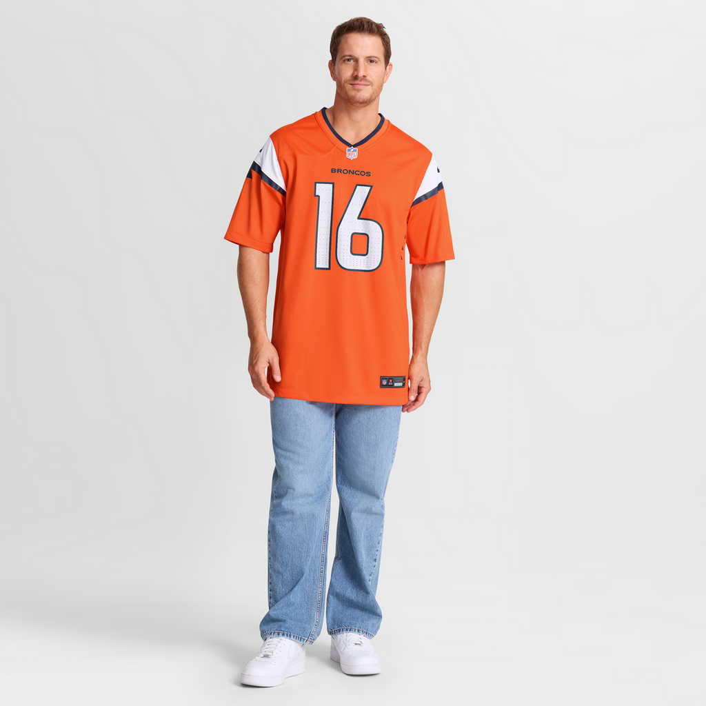 Jeremy Crawshaw Denver Broncos Game Jersey - Orange