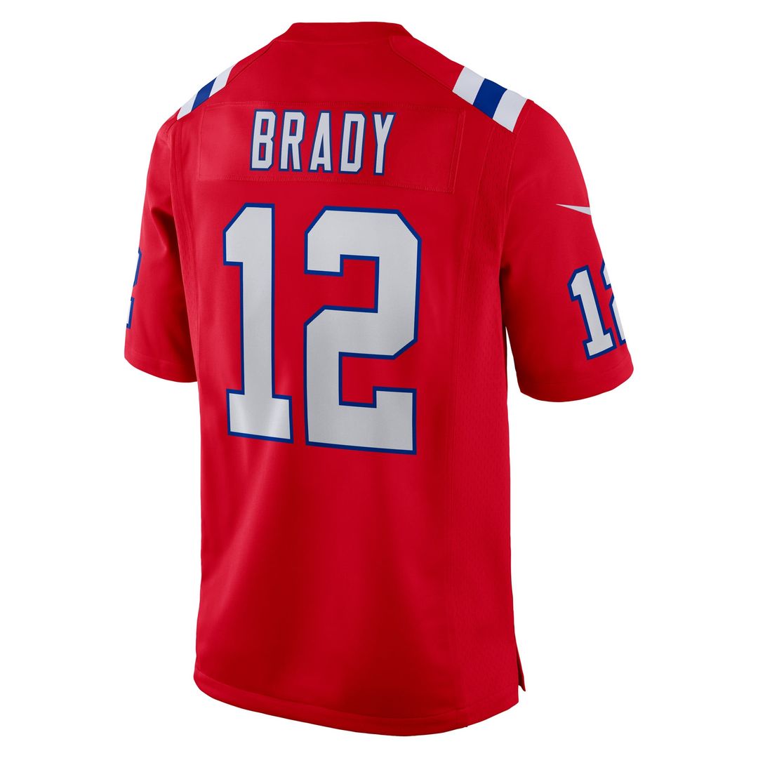 Tom Brady New England Patriots Alternate Game Jersey - Red