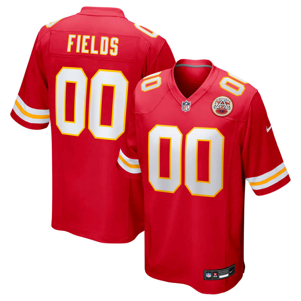 Justin Fields Kansas City Chiefs Game Jersey - Red