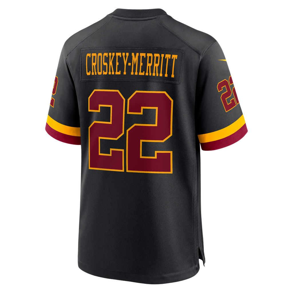 Jacory Croskey-Merritt Washington Commanders Hail Raiser Alternate Game Jersey - Black
