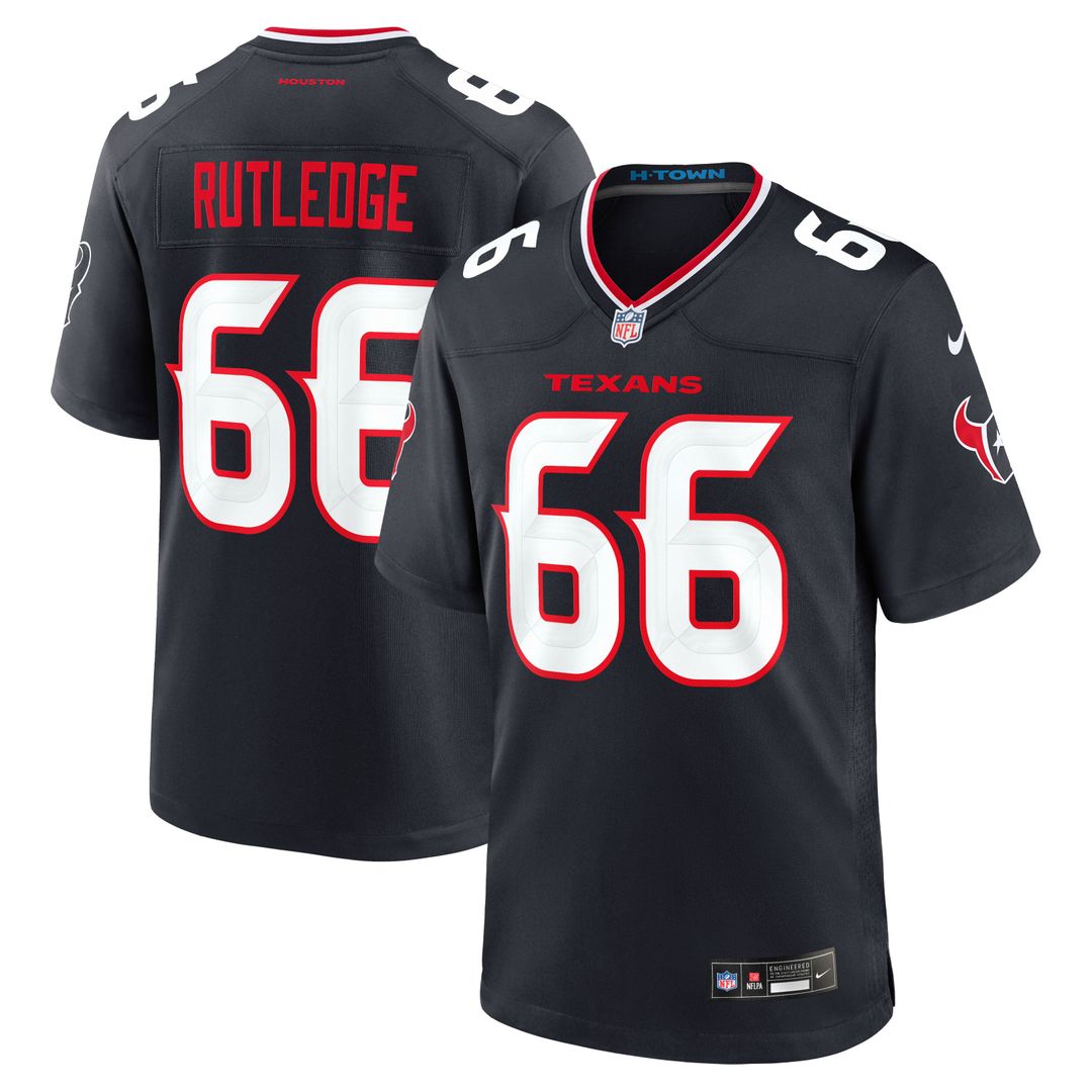 Keylan Rutledge Houston Texans Game Jersey - Navy