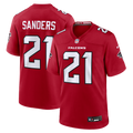 Deion Sanders Atlanta Falcons Game Jersey - Red