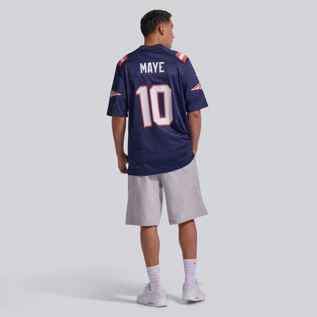 Drake Maye New England Patriots Game Jersey - Navy