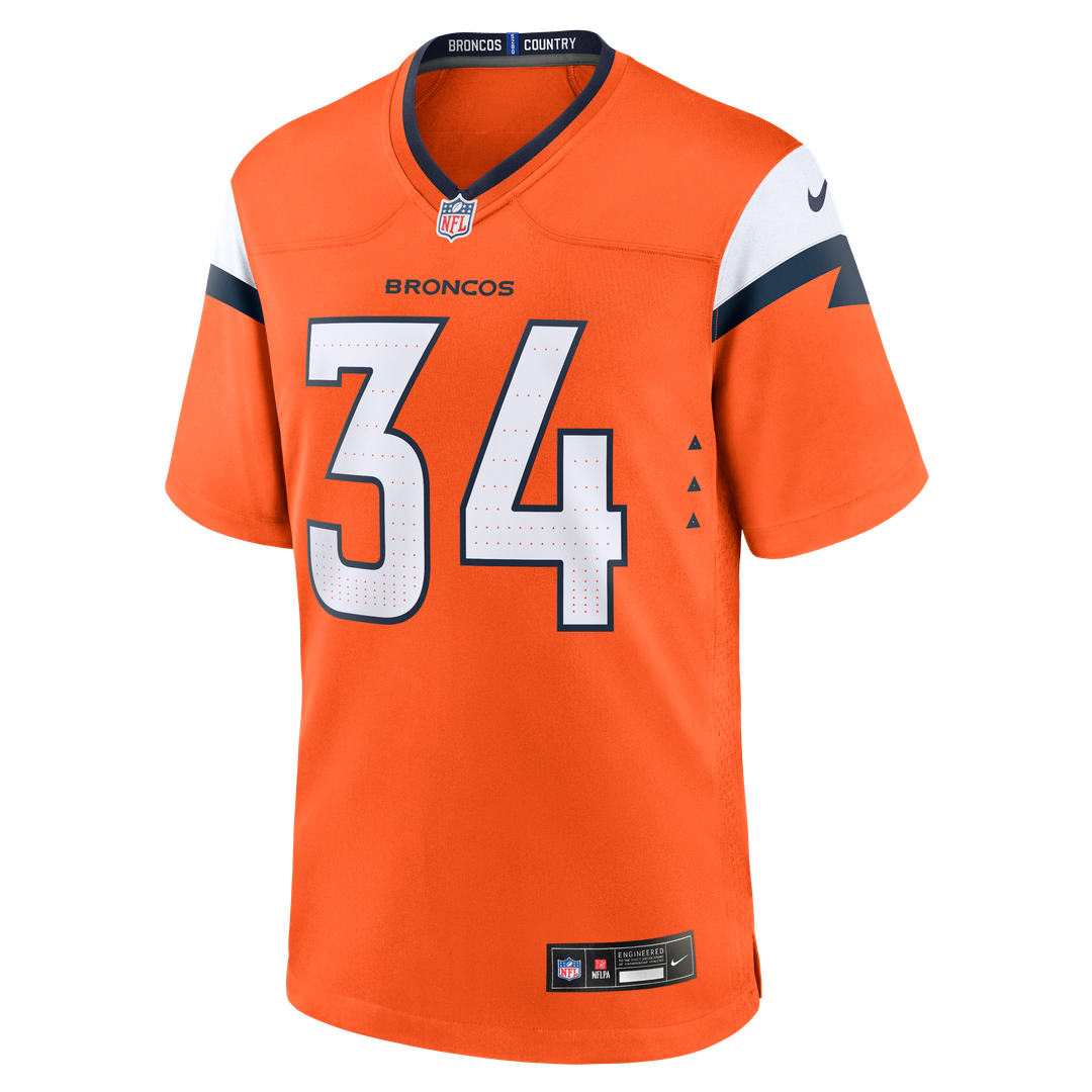 JL Skinner Denver Broncos Game Jersey - Orange