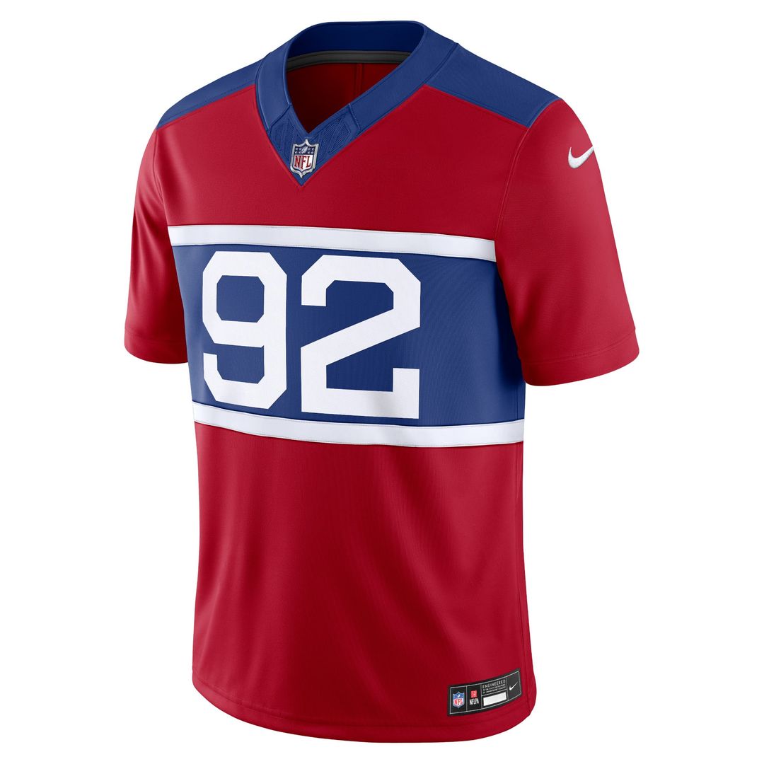 Michael Strahan New York Giants Alternate Vapor F.U.S.E. Limited Jersey - Century Red