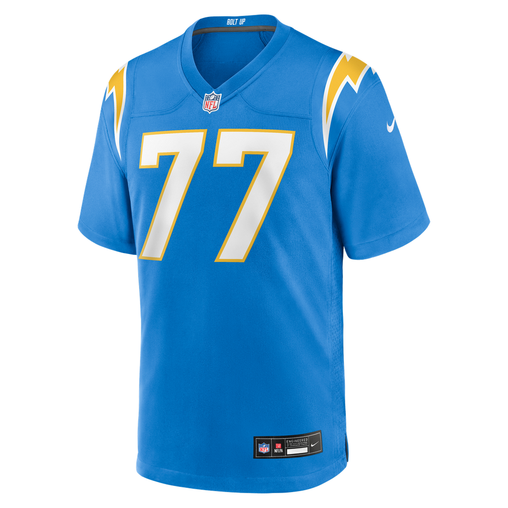Travis Burke Los Angeles Chargers Game Jersey - Powder Blue