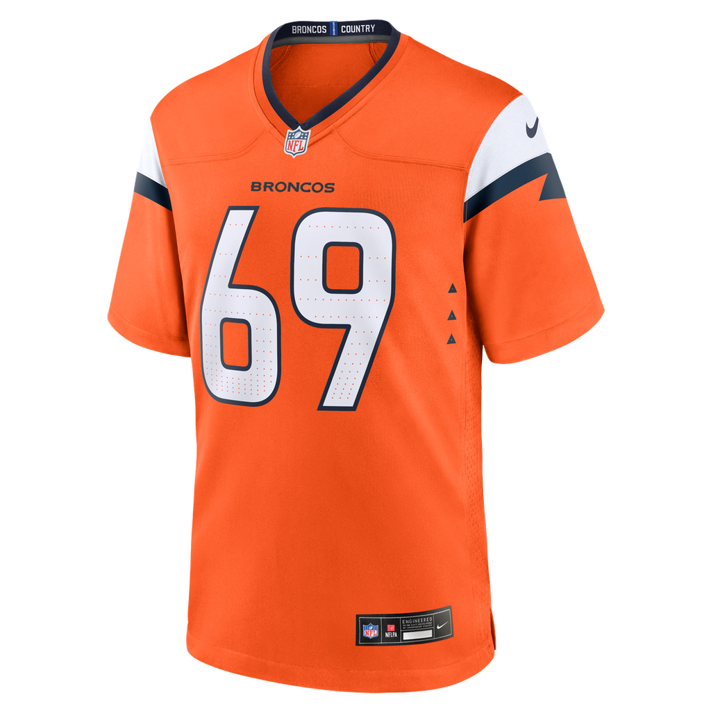 Mike McGlinchey Denver Broncos Game Jersey - Orange