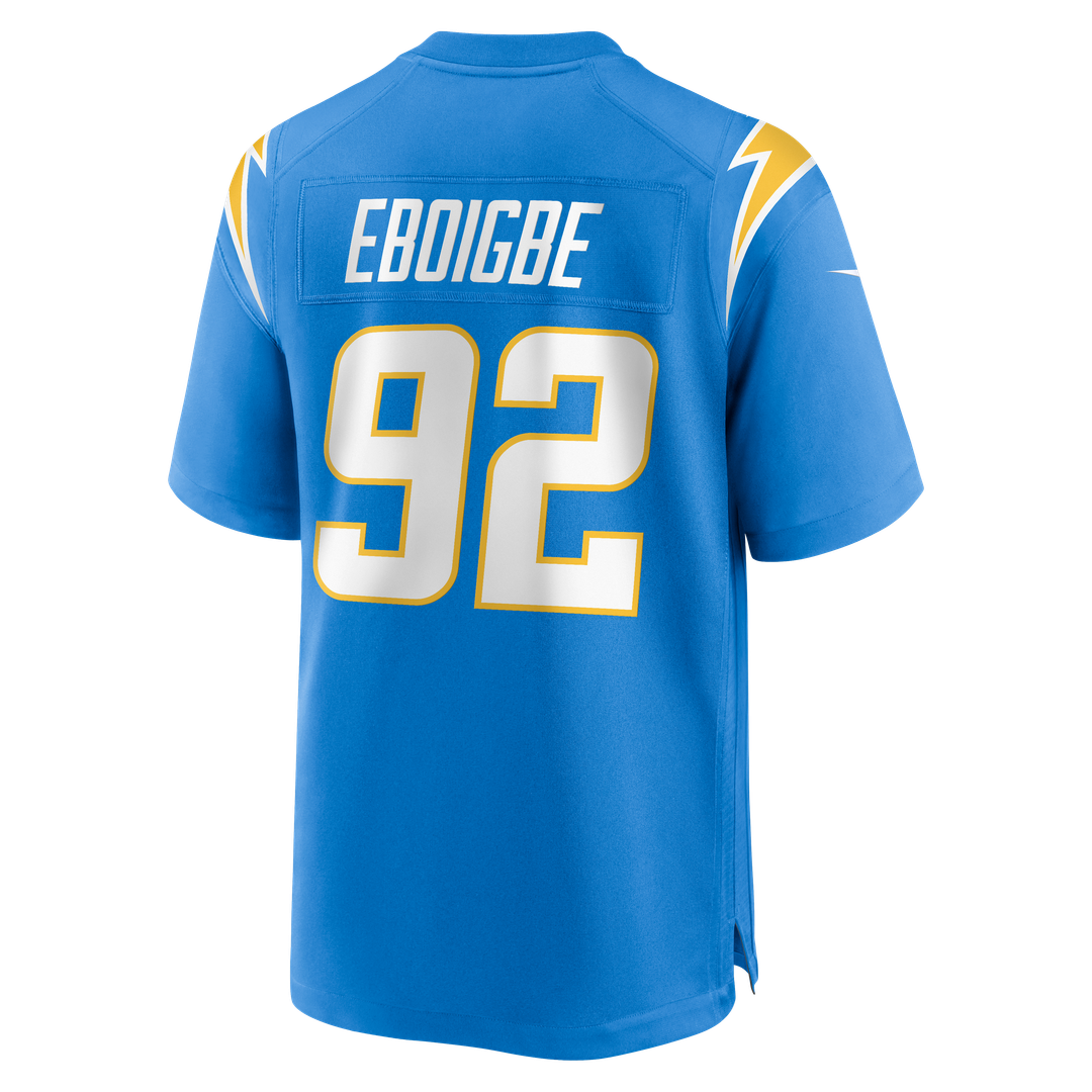 Justin Eboigbe Los Angeles Chargers Game Jersey - Powder Blue