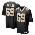 Barry Wesley New Orleans Saints Game Jersey - Black